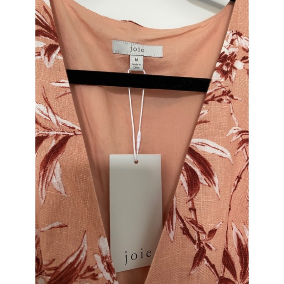 NWT JOIE Ethelda Floral Midi Linen Dress - Picture 4 of 6